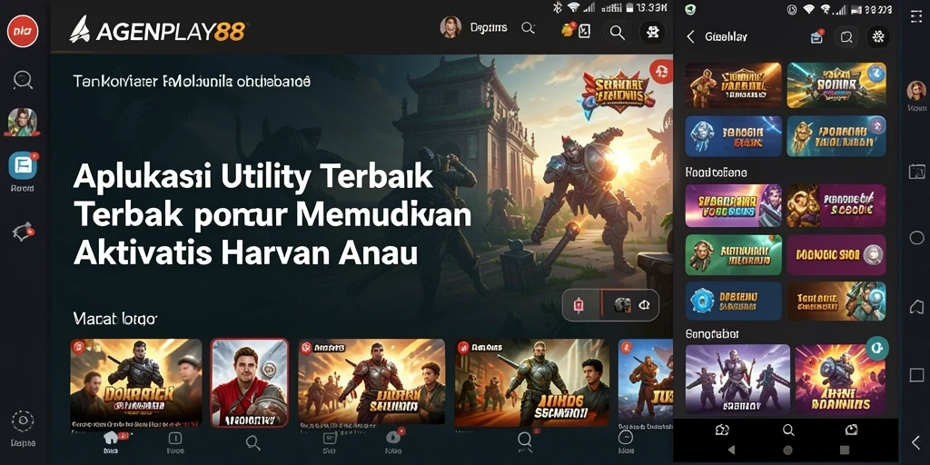 Tampilan antarmuka AGENPLAY88 yang intuitif dan modern.