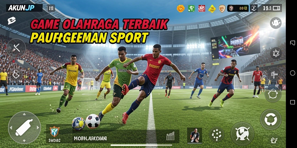 Tampilan gameplay seru dalam AKUNJP dengan interaksi pengguna yang dinamis.