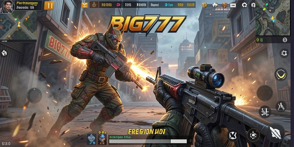 Gameplay menegangkan di arena pertempuran FPS.