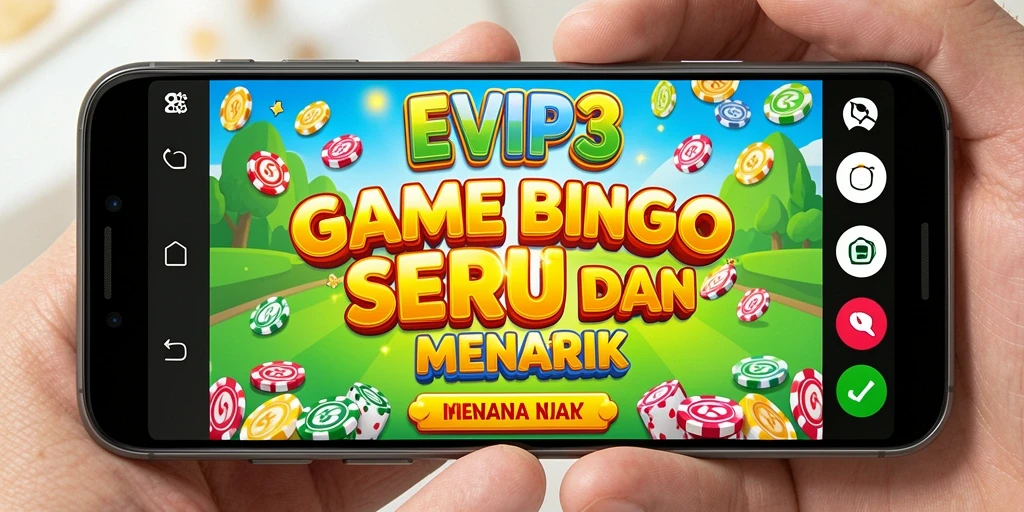 Tampilan menarik dari gameplay Bingo di EVIP3.