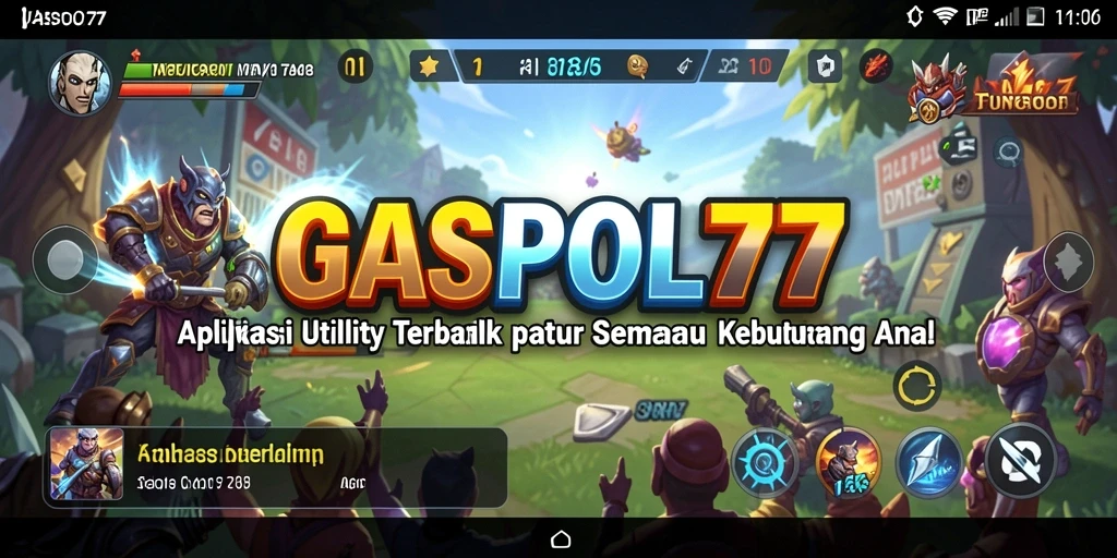 Tampilan aplikasi GASPOL77 yang intuitif dan mudah digunakan.