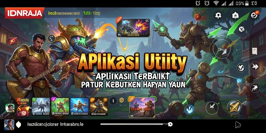 Tampilan antarmuka aplikasi IDNRAJA yang sederhana dan intuitif.