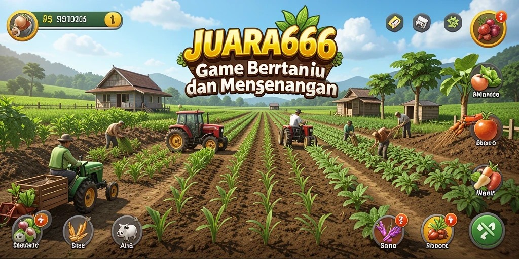 Tampilan menarik dari gameplay JUARA666 yang menghadirkan kesenangan bertani.