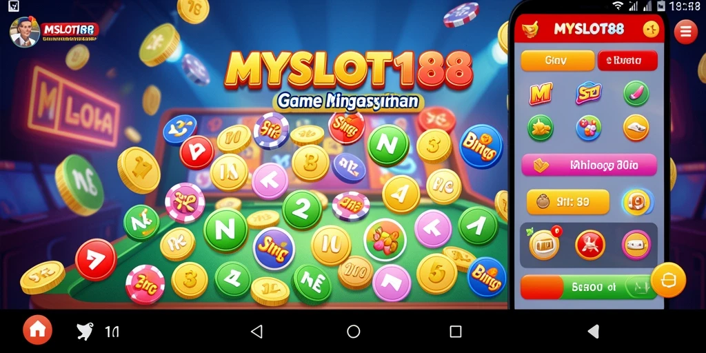 Tampilan gameplay MYSLOT188 dengan tema bingo yang menarik dan interaktif.