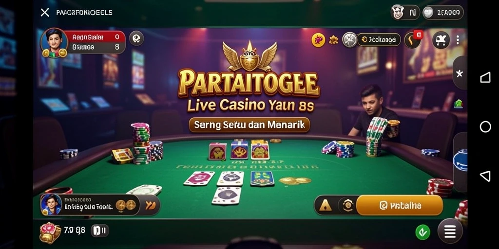 Tampilan gameplay Live Casino yang menarik dan interaktif di PARTAITOGEL.