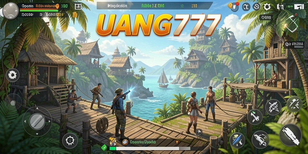 Screenshot UANG77 menampilkan momen eksplorasi gameplay Open World yang menawan.
