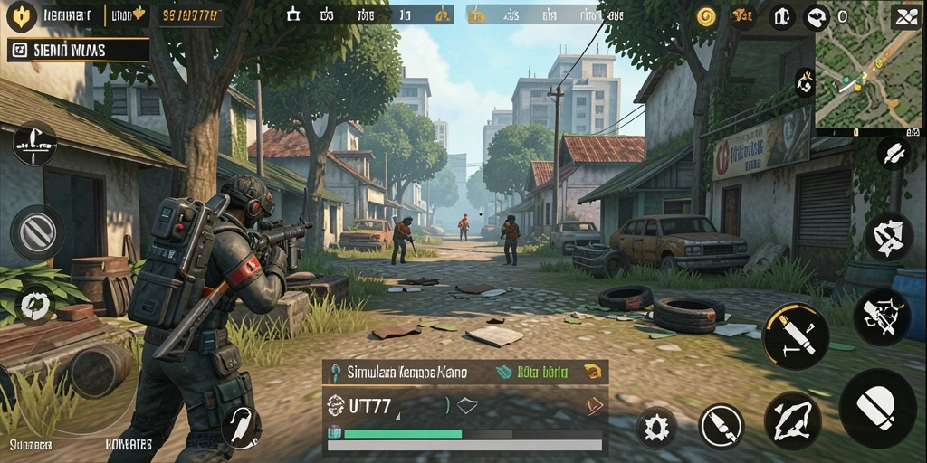 Tampilan gameplay UT77 yang realistis dan seru.